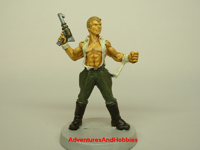 Doc Savage painted figure 25 mm pulp hero
