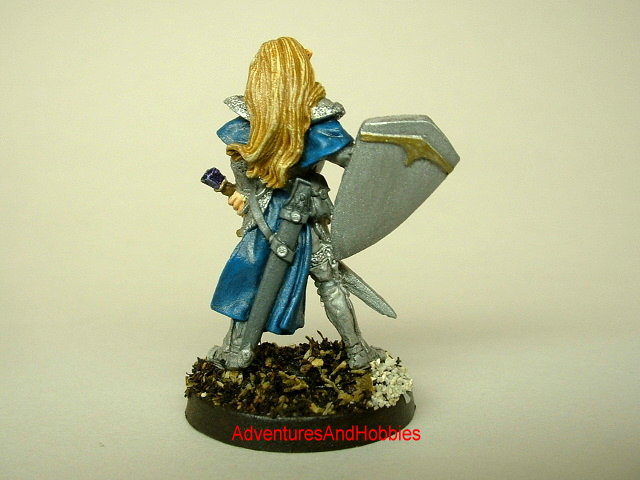 Elven knight with longsword and shield 25 mm fantasy miniature