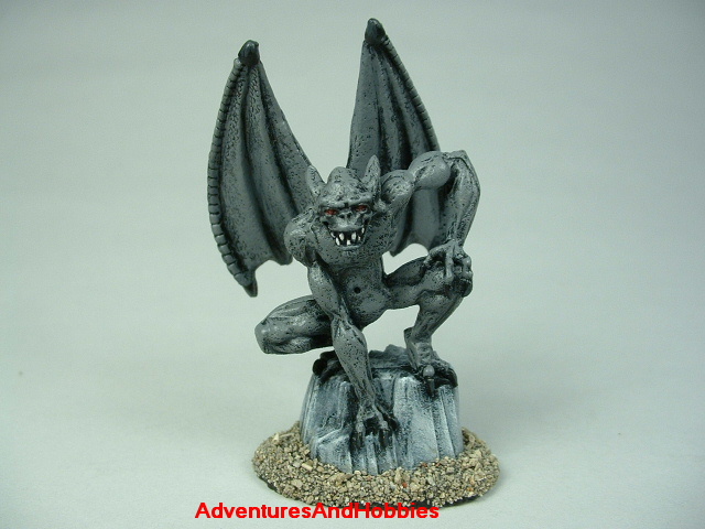 Gargoyle monster painted figure for fantasy and horror role-playing games and table top war games - front view