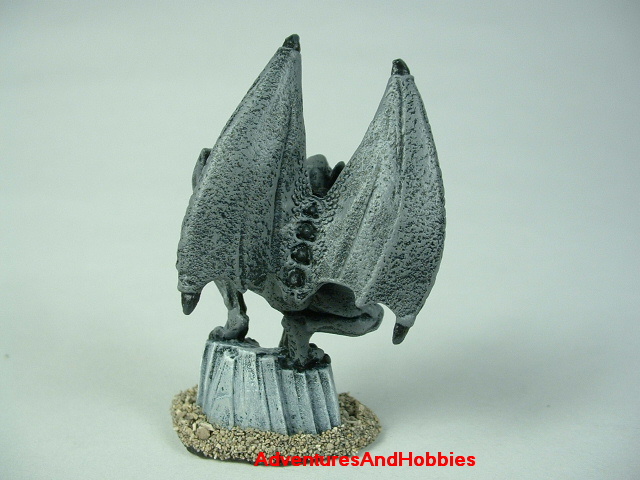 Gargoyle monster painted figure for fantasy and horror role-playing games and table top war games - rear view