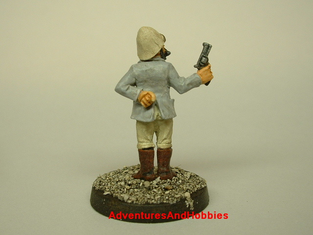 British exploer armed with revolver for Victorian Science Fiction role-playing or table top miniatures war game