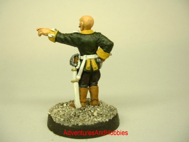 Imperial Baron Victorian Science Fiction, pulp action and Call of Cthulhu 25 mm painted figure for role-playing games and table top war games rear view