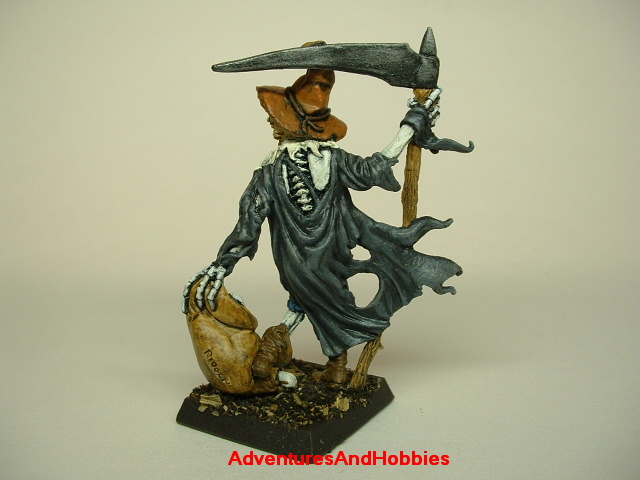 Giant Halloween Scarecrow monster painted figure for role-playing games and table top war games rear view